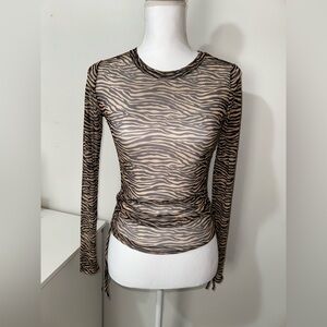 Zebra long sleeve top